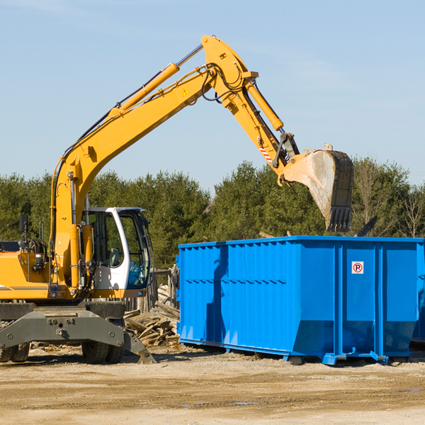 are there any restrictions on where a residential dumpster can be placed in Junction City